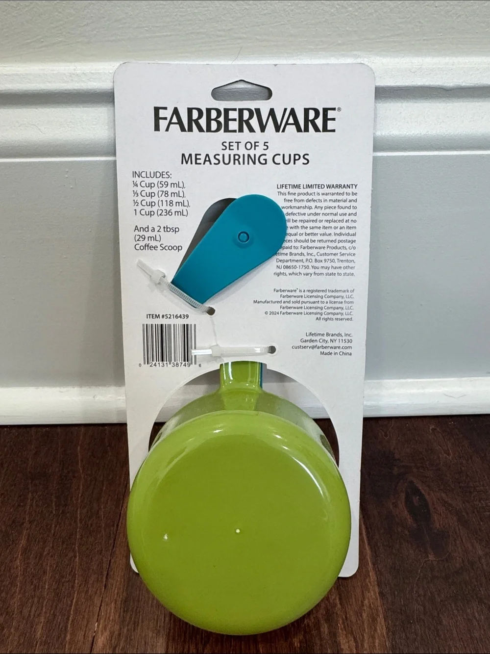 NEW Farberware Measuring Cups Set of 5 Sturdy Quality Kitchen Tools Baking Cook